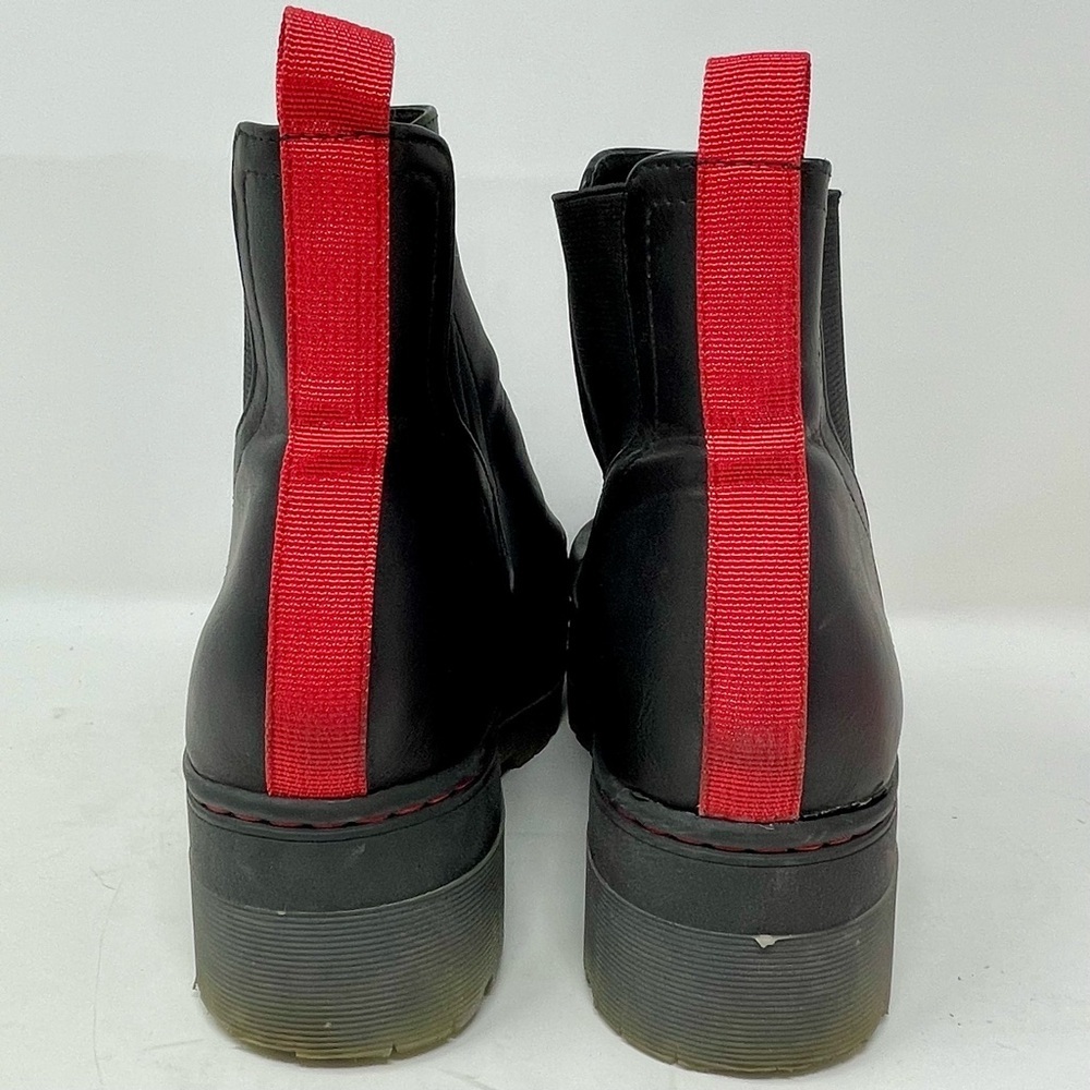 MIA Cayson Black and Red Women's Platform Ankle Boots